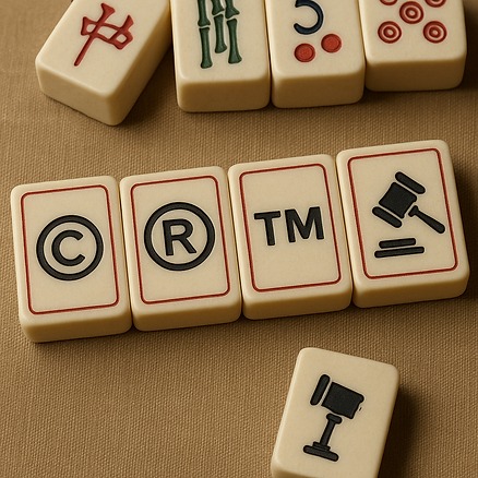 IP and Mah Jongg post image featuring TMBTQ Law, highlighting the law firm's website services.