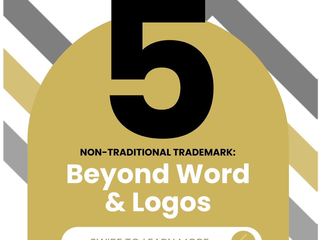 Illustration of non-traditional trademarks, representing TMBTQ Law's website services, highlighting unique branding and intellectual property solutions.