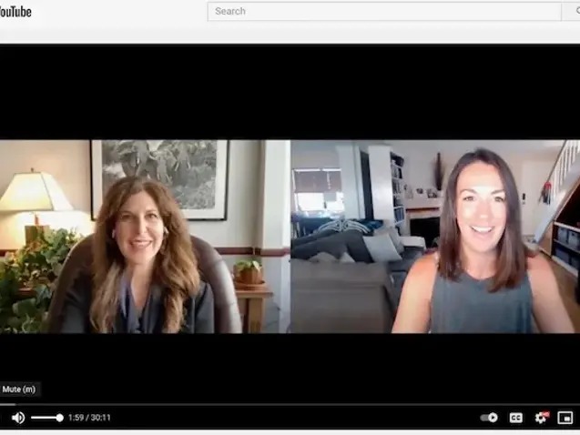 Video call between Tamara Pester and another attorney discussing trademark oppositions