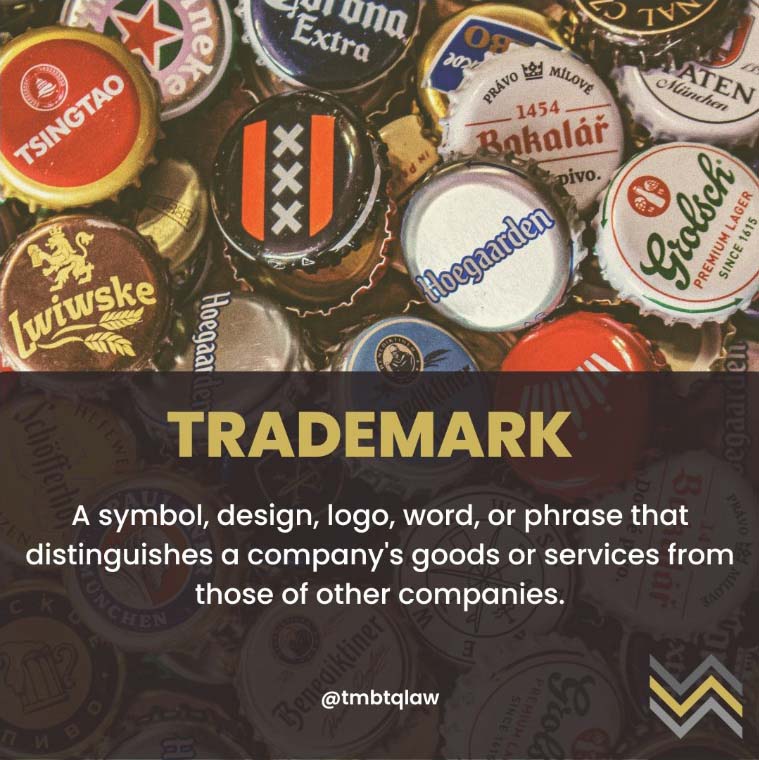 Illustration for 'What is a Trademark' post, featuring TMBTQ Law, highlighting the firm's website services and legal expertise.