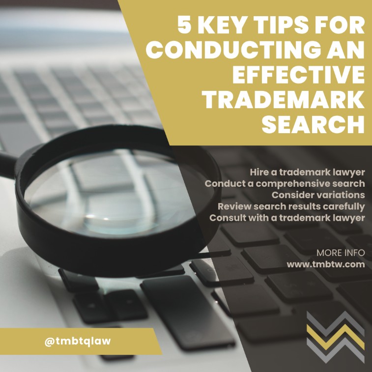 Image for 'What is Trademark Searching' post, featuring TMBTQ Law, highlighting their website services.
