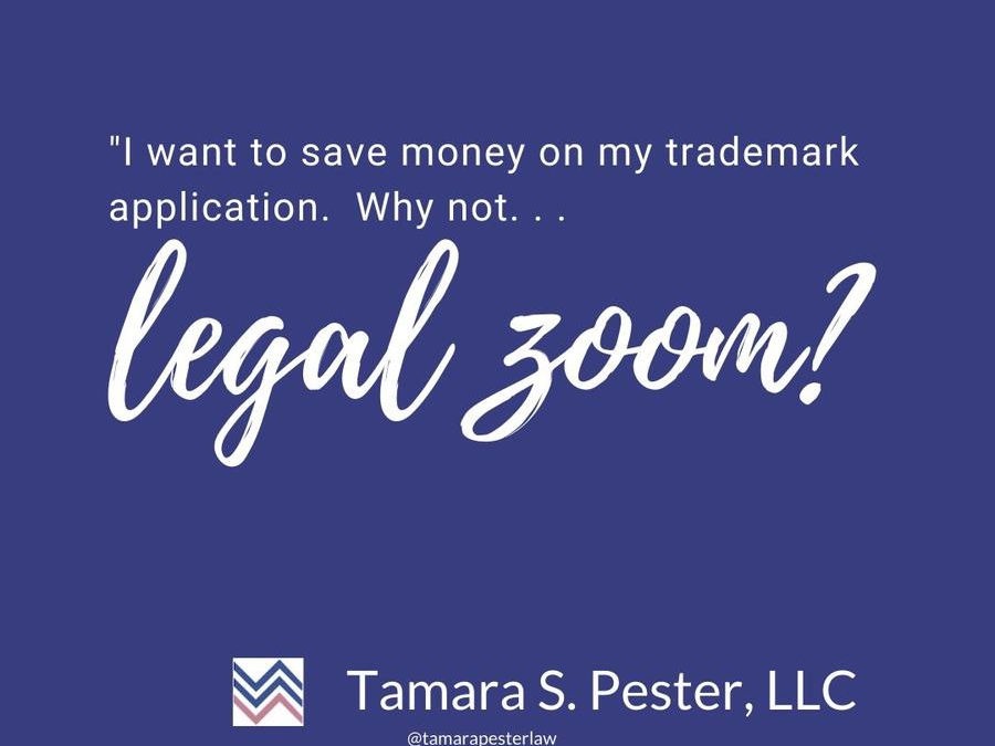 Navy graphic: I want to save money on my trademark application. Why not LegalZoom?